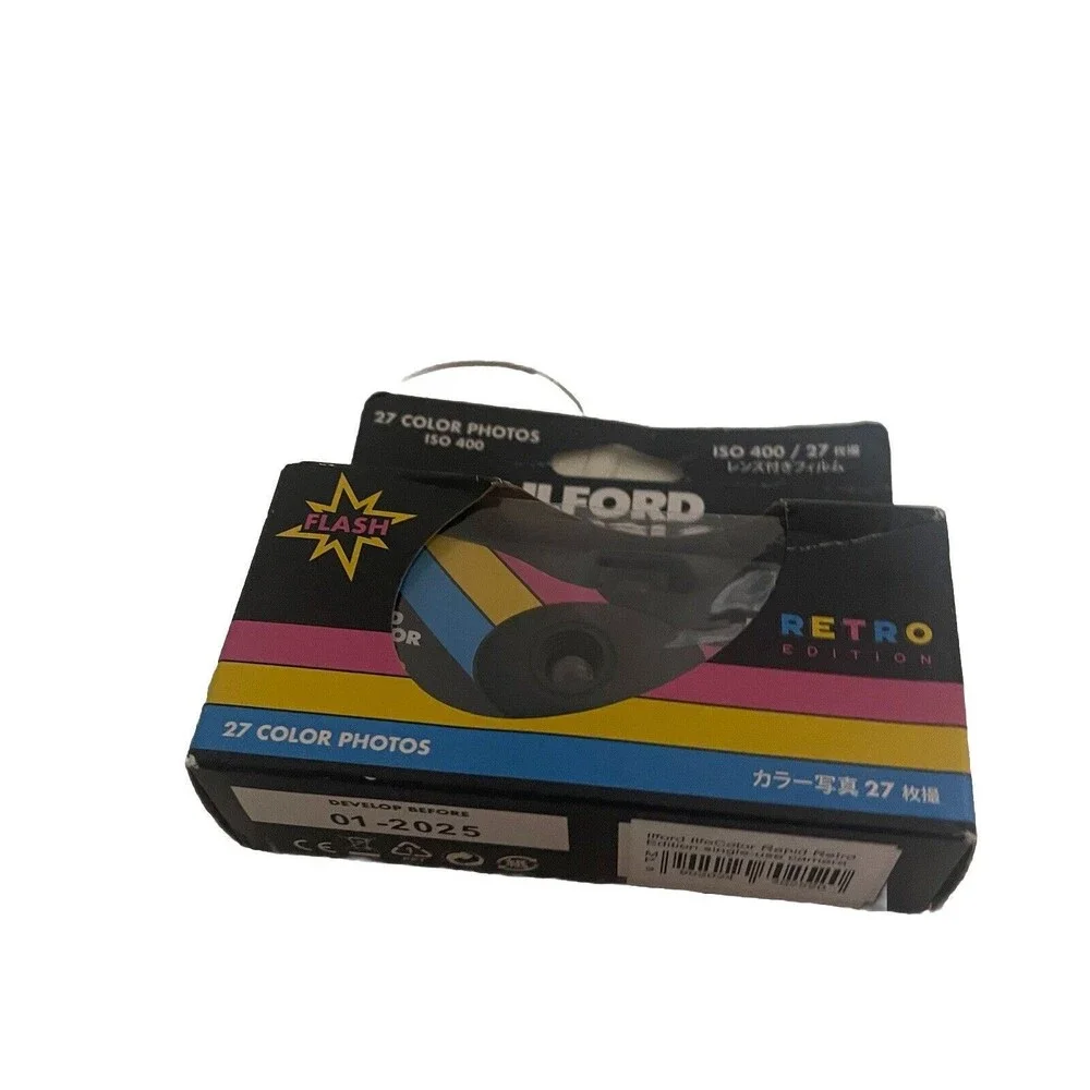 Ilford Ilfocolor Rapid Retro Single Use Camera New